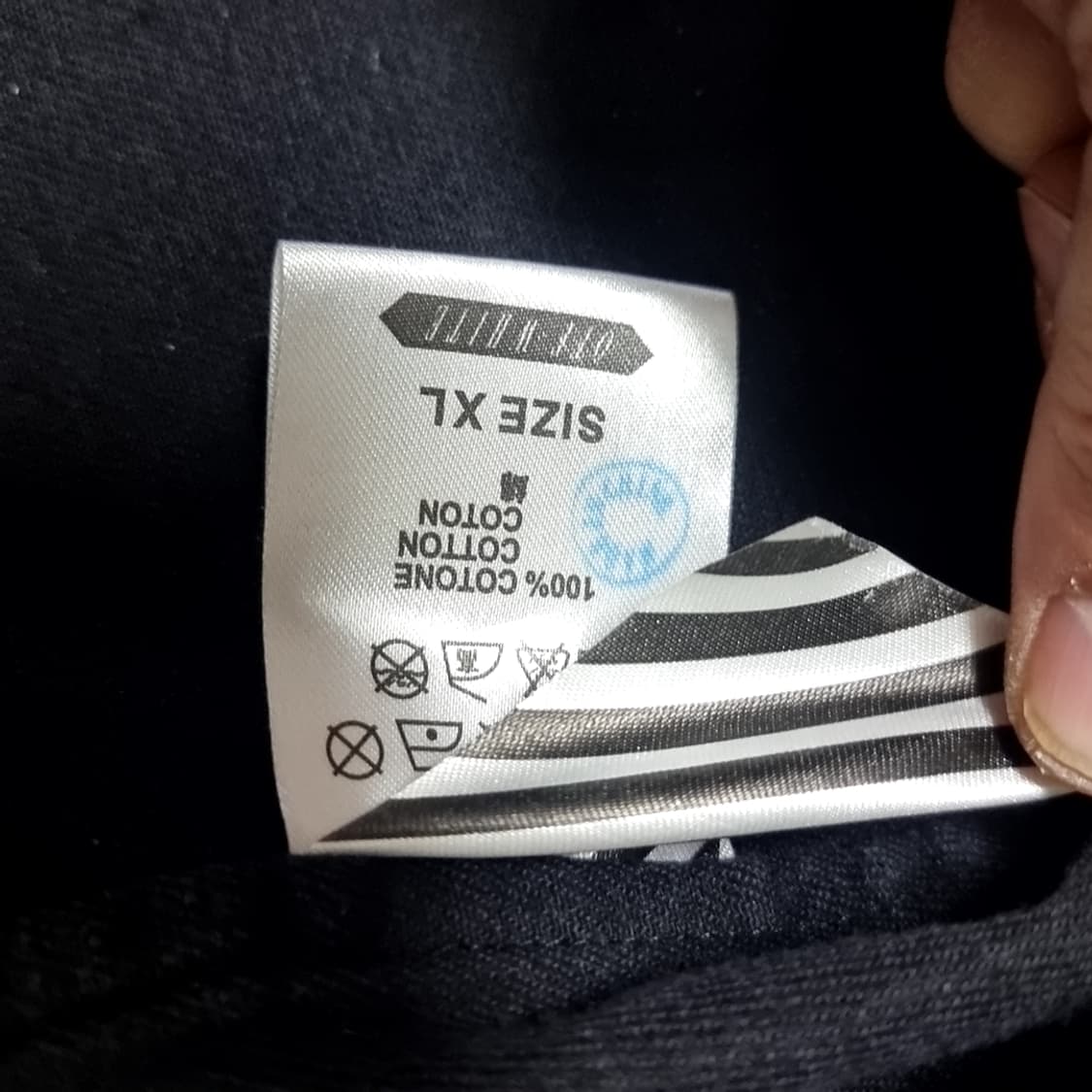 오프화이트 블랙 데님 셔츠 남방(100) 상품이미지4