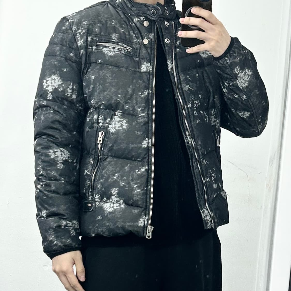 디젤 커틀래스 언밸런스 구스다운 패딩 상품이미지3