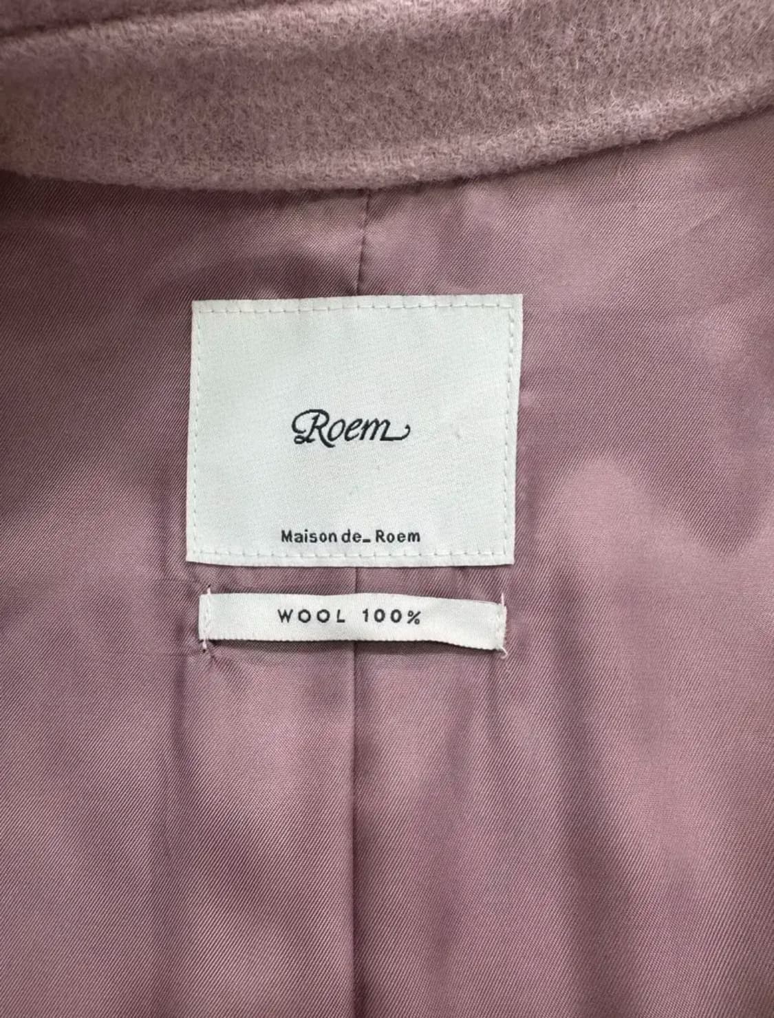 로엠 울100% 핸드메이드 코트 상품이미지7