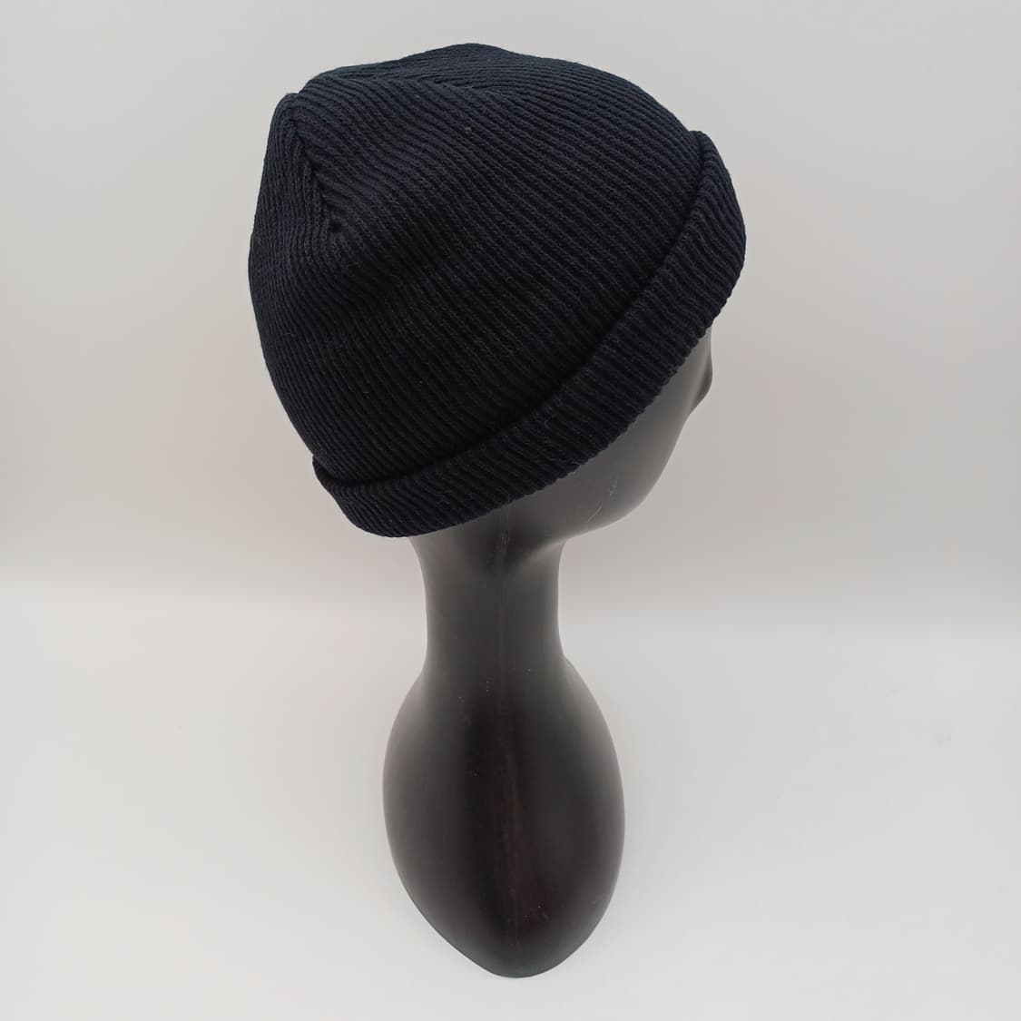 겨울 빈티지 블랙 무지 숏 비니 [BF10445-154-41] 상품이미지4