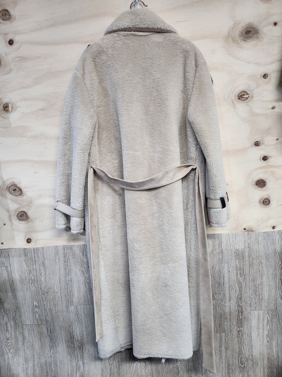 513) 오브제스트 Aubezest 롱 무스탕 코트 상품이미지2