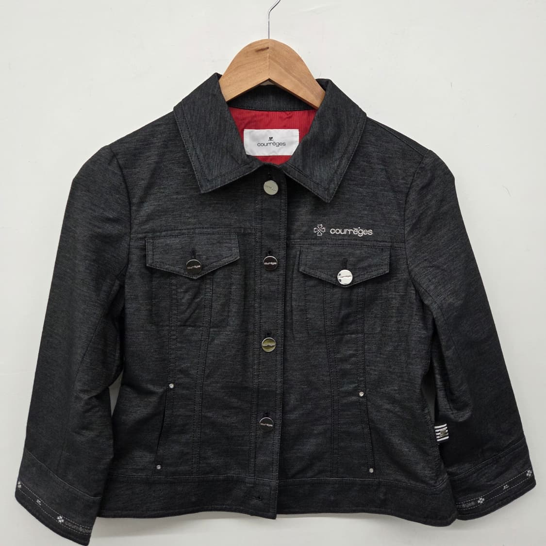 꾸레쥬 블랙 데님 자켓 여성 XS 상품이미지2