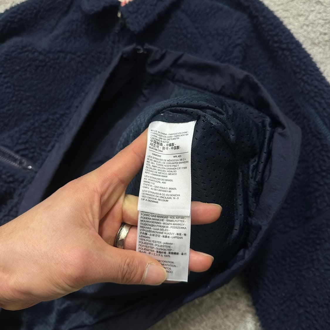 [100] 리바이스 네이비양털자켓 상품이미지4