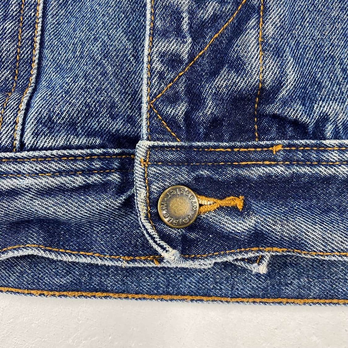 90s 랭글러 블랭킷 안감 데님 트러커 자켓 (105) 상품이미지7