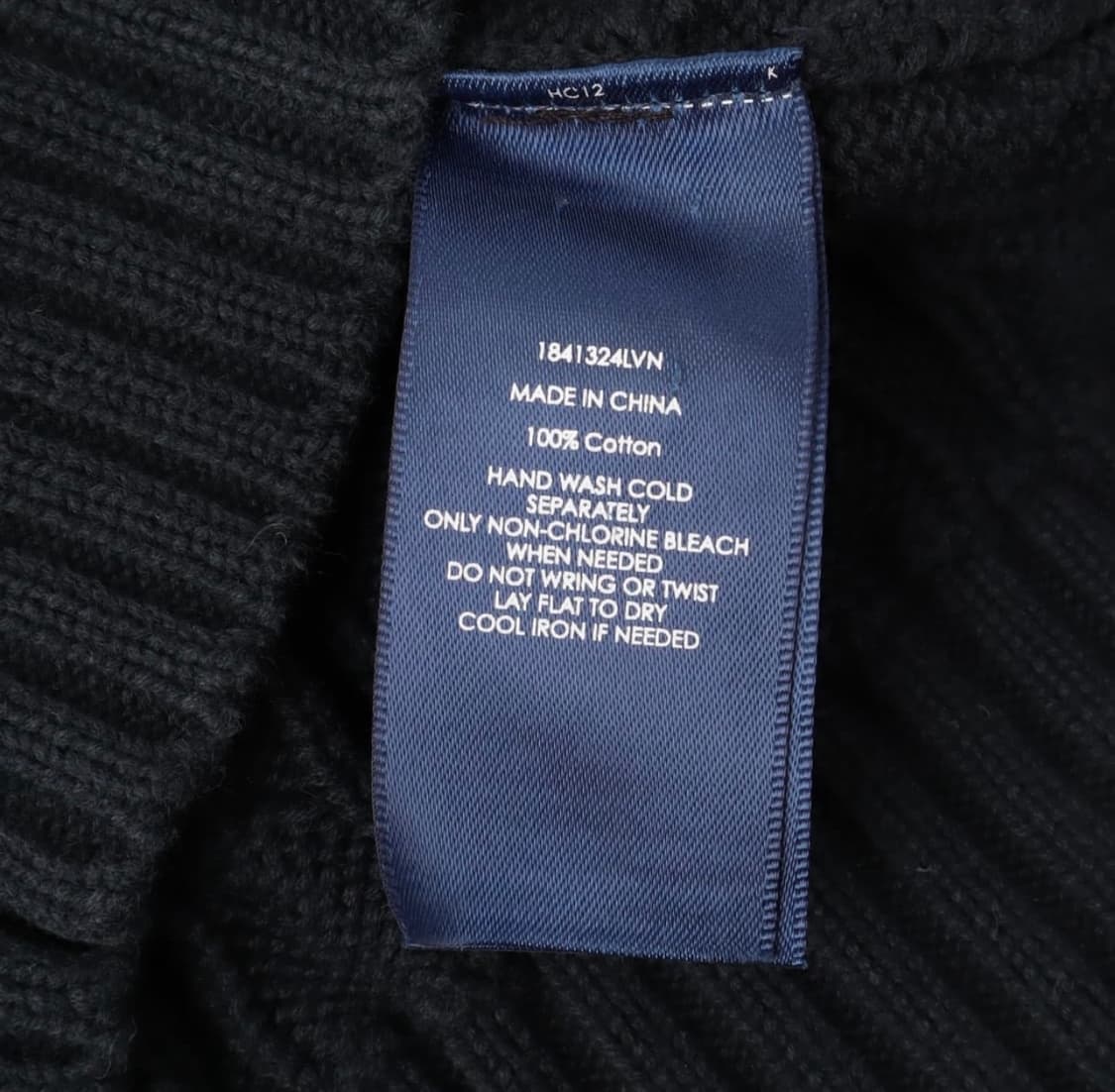 폴로 랄프로렌 다크네이비 케이블 브이넥 니트 스웨터 상품이미지4