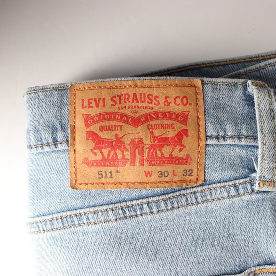 리바이스 511 슬림 핏 데님 팬츠 라이트 블루 30 상품이미지6