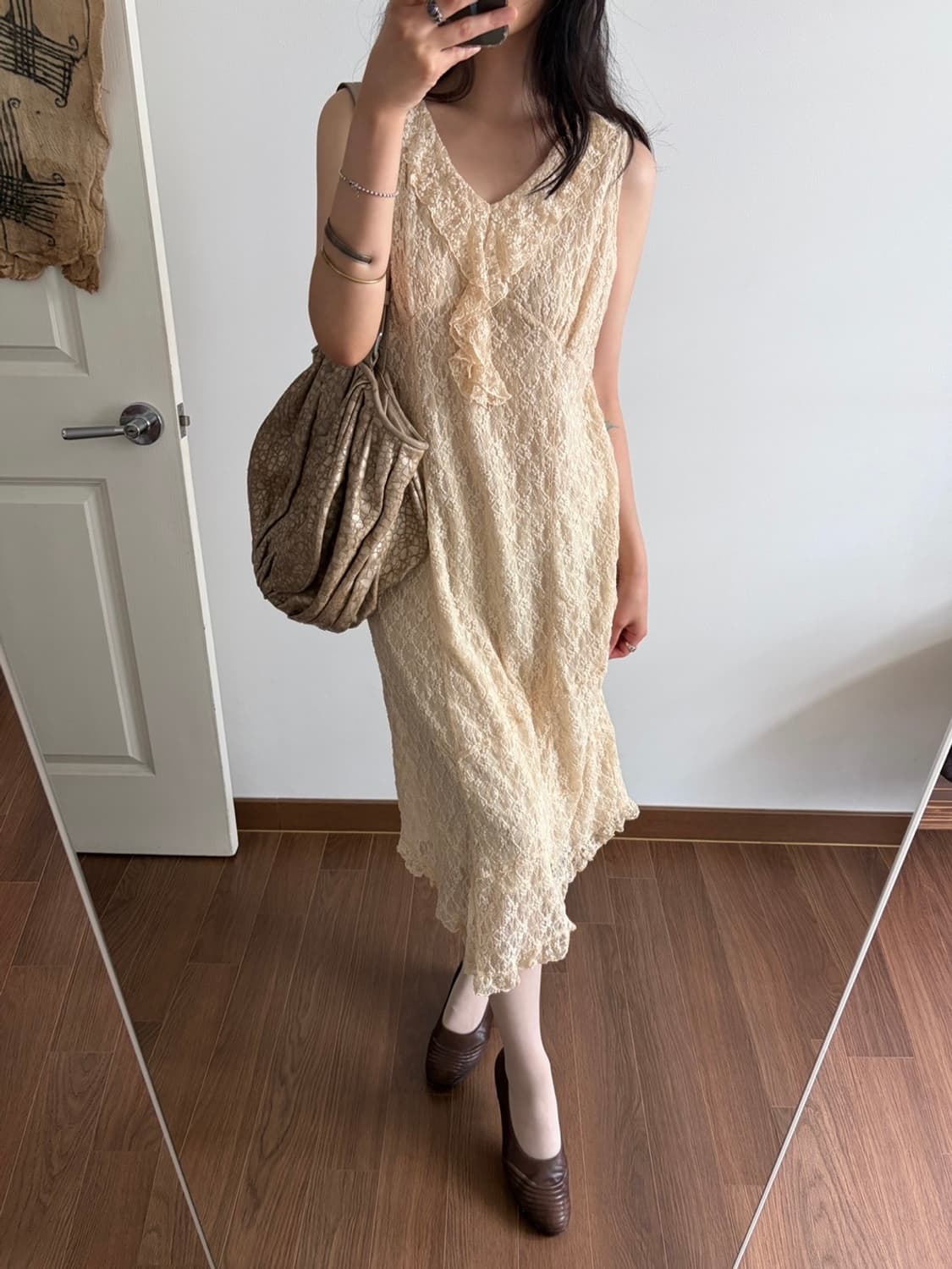 frill long dress 상품이미지3