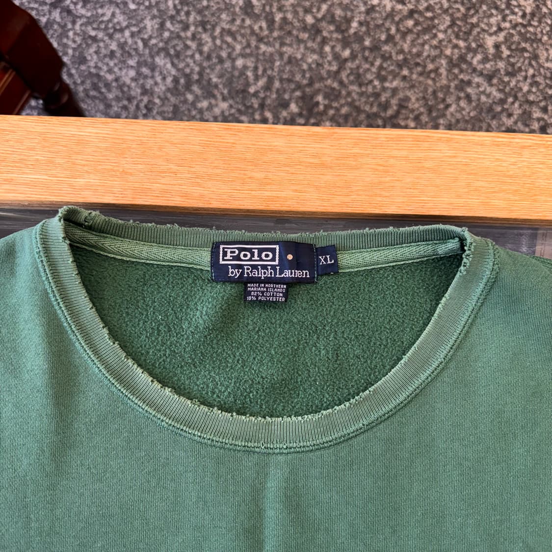 90s 랄프로렌 폴로 데미지 스웻셔츠 맨투맨 (XL)   상품이미지6