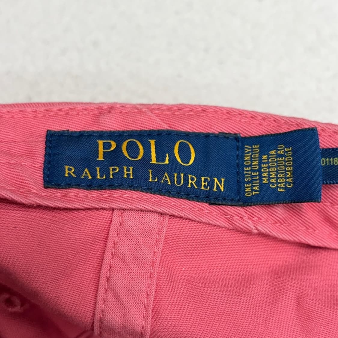 POLO 코튼 치노 베이스볼 캡 핑크 상품이미지5