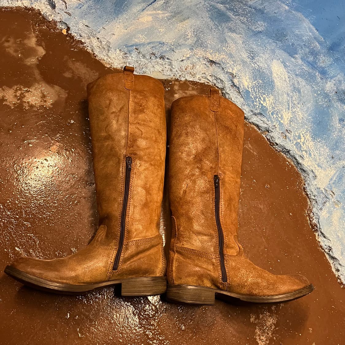 Paola ferri leather western boots 상품이미지3