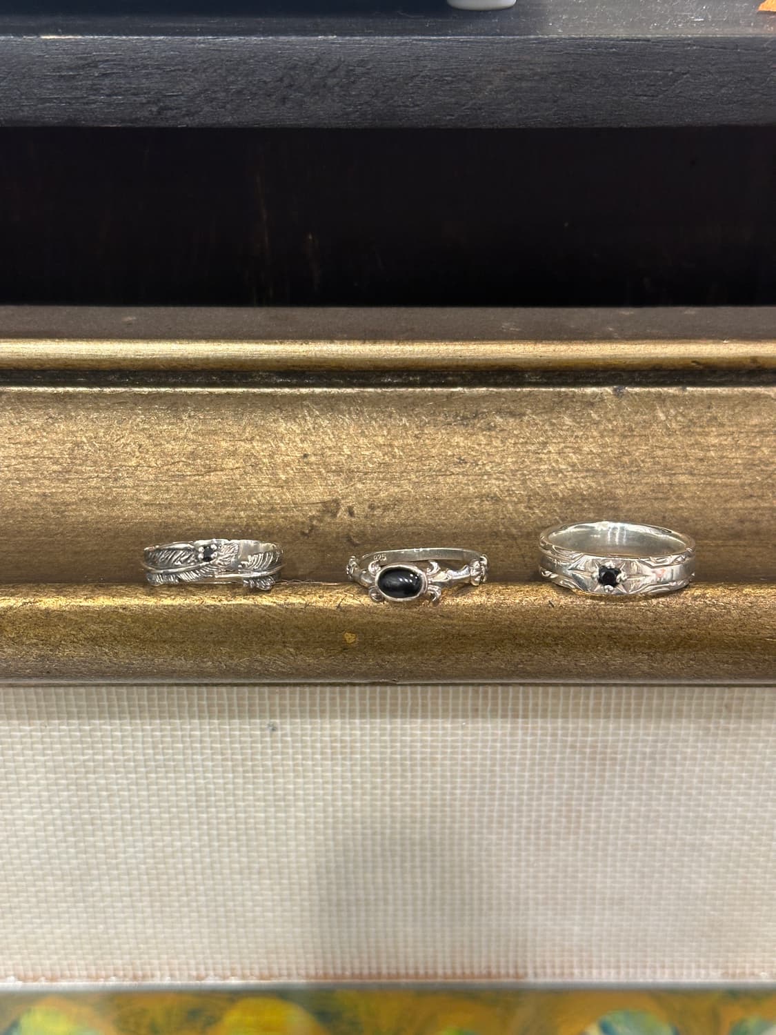 Black Stone 925 Sterling Silver Ring 상품이미지7