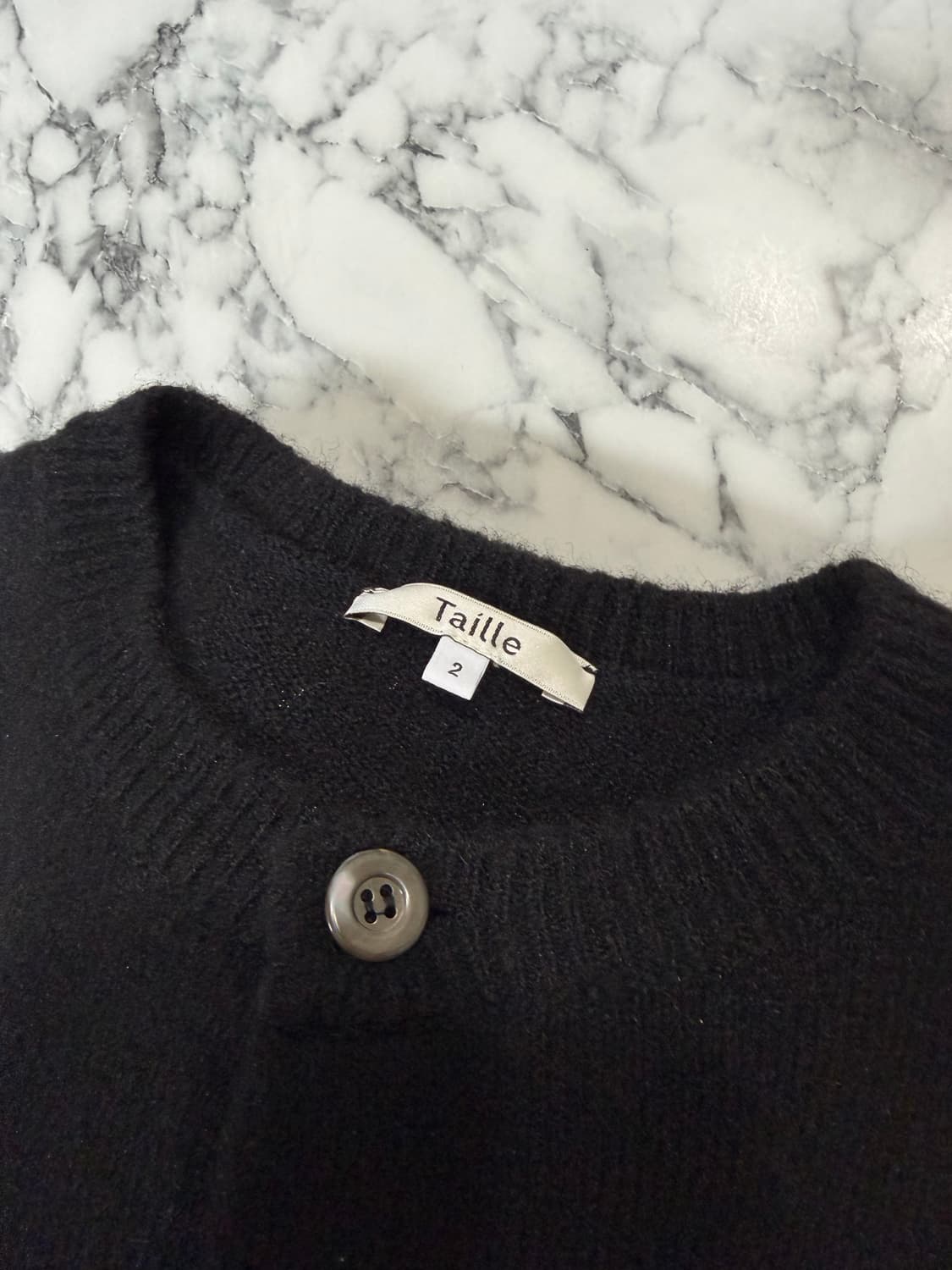 타일레 가디건 2사이즈 블랙 상품이미지2