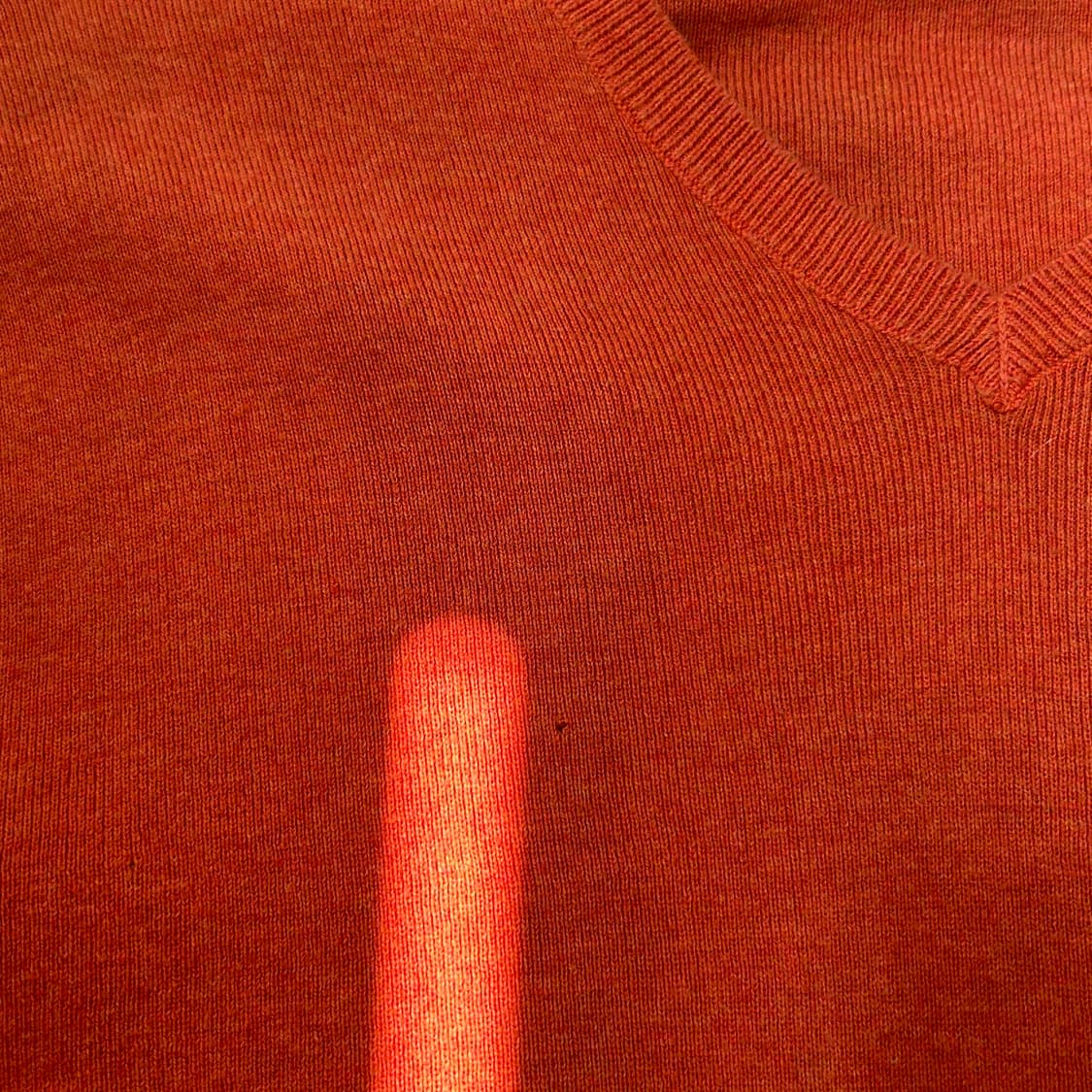 폴로 랄프로렌 피마 코튼 오렌지 브이넥 니트 상품이미지6