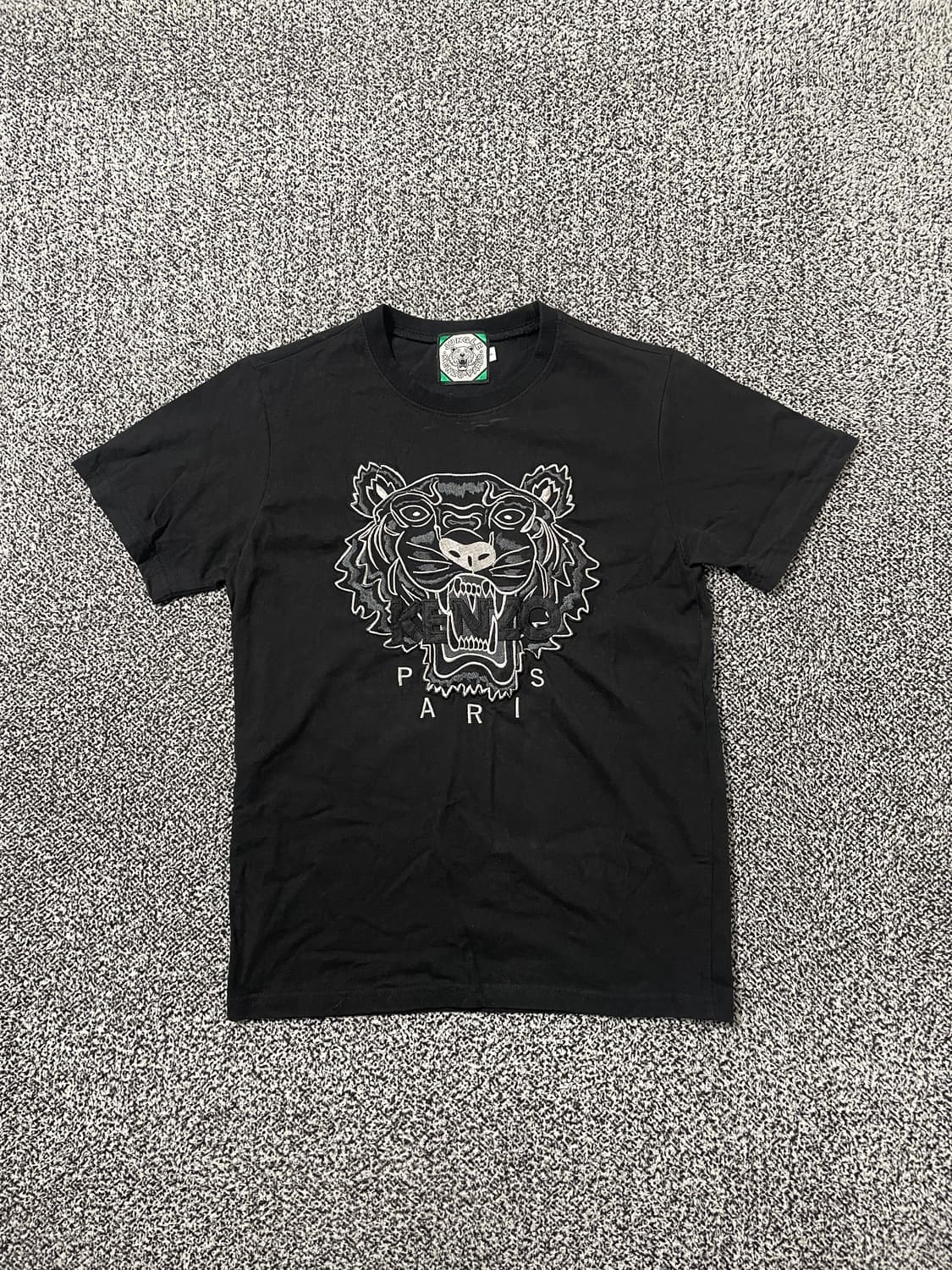 빈티지9. 겐조 KENZO 타이거 반소매 반팔 블랙 티셔츠 상품이미지1