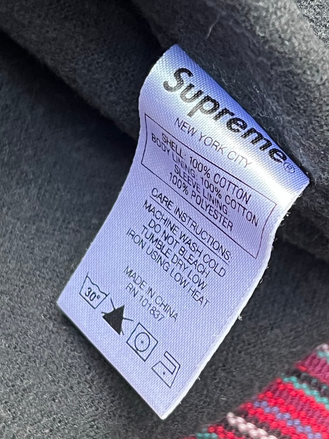 supreme 18ss Woven Batik Jacket (Purple) 상품이미지8