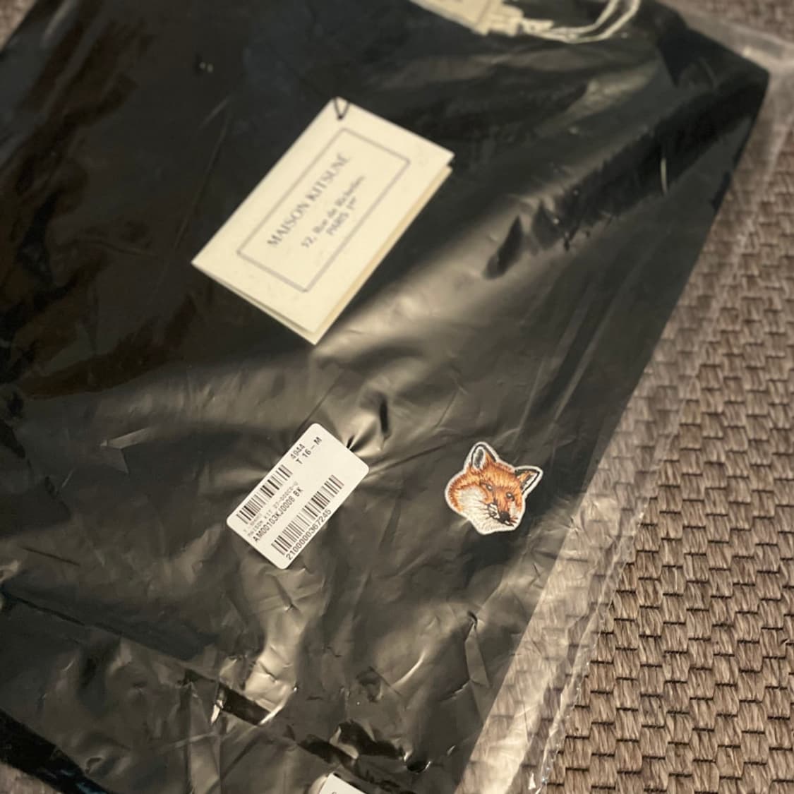 메종키츠네 폭스헤드 티셔츠 블랙 M 상품이미지1