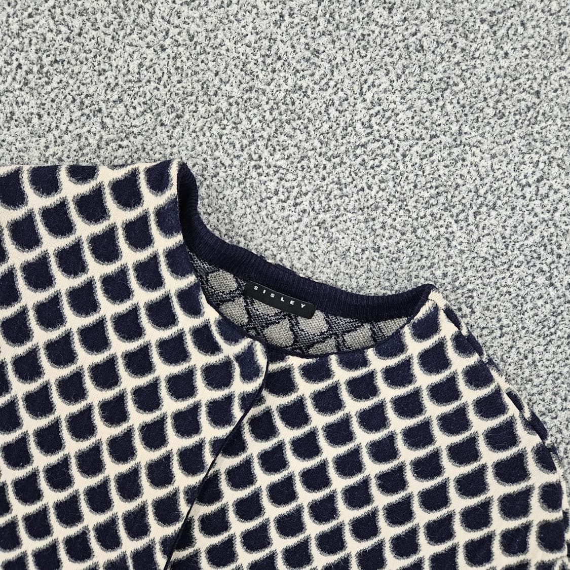 [실측확인] 시슬리 여성물방울 패턴 니트 가디건1104JM2 상품이미지2