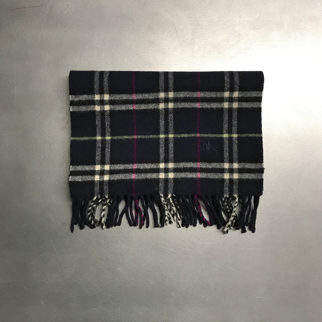 버버리 정품 램스울 머플러 네이비 상품이미지2