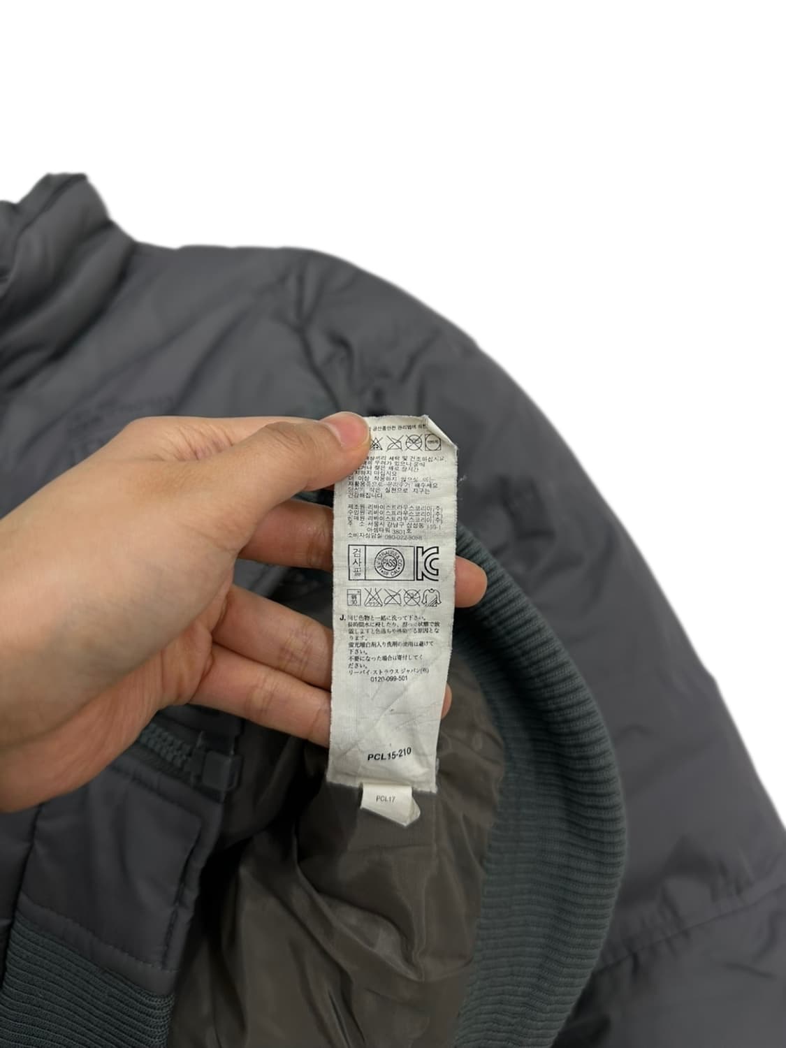 00s 리바이스 숏패딩 덕다운 그레이 (L)  상품이미지9