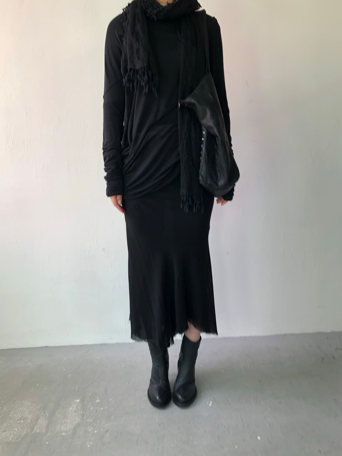 릭오웬스 08SS ‘Creatch 실크 스커트 상품이미지2