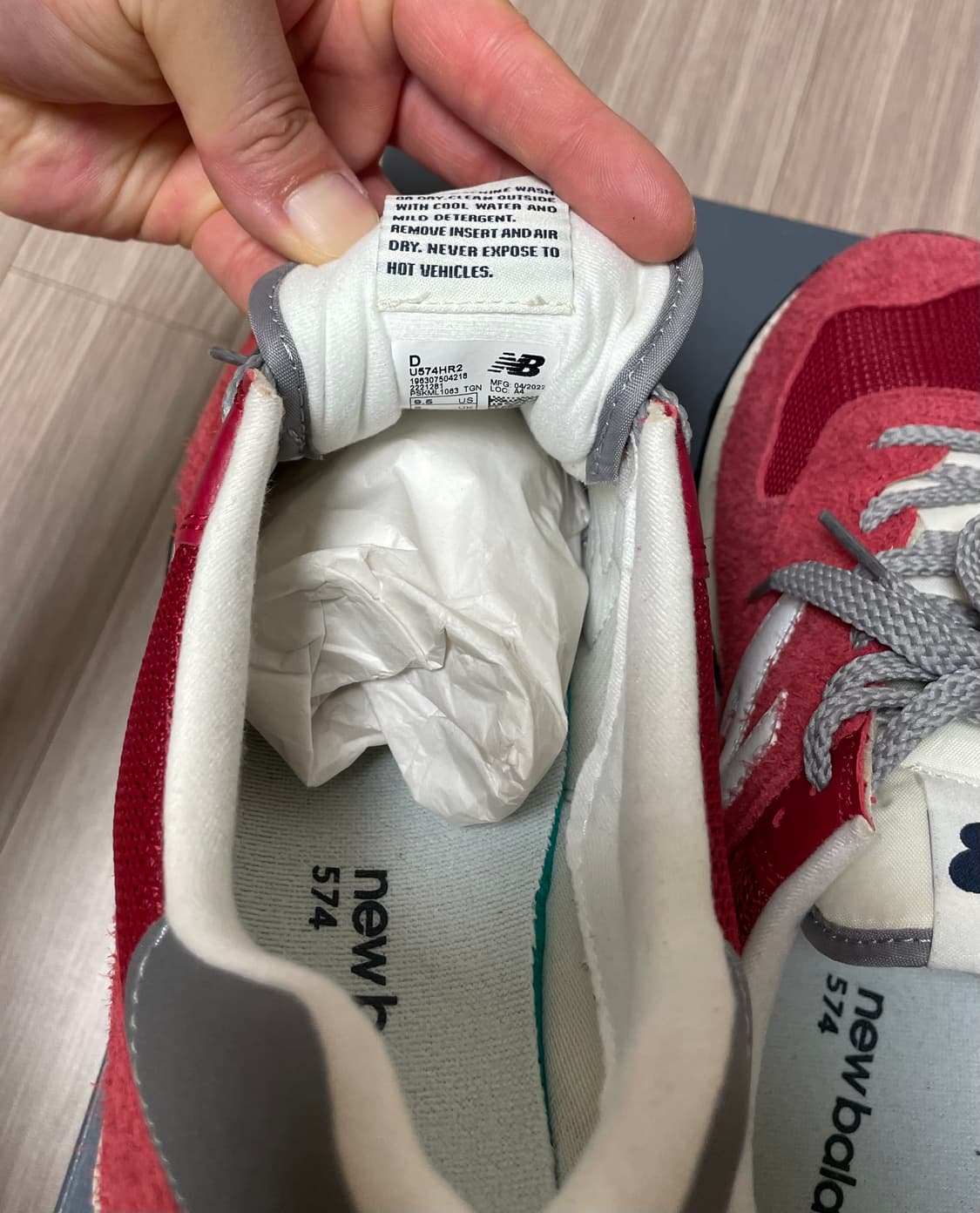 뉴발란스 574 헤리티지 레드(275) 상품이미지6
