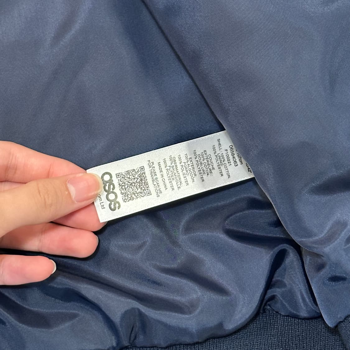 ASOS 체크 해링턴 자켓 (L) 상품이미지8
