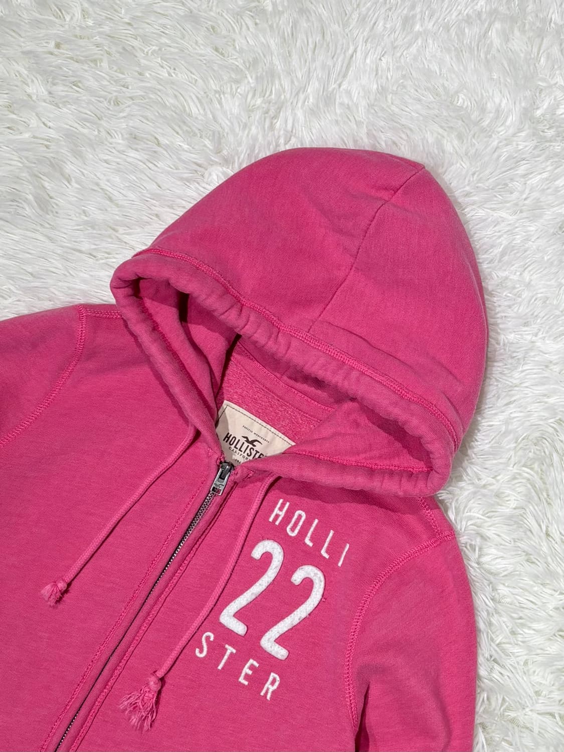 홀리스터 베이비핑크 Y2K 후드집업 상품이미지5