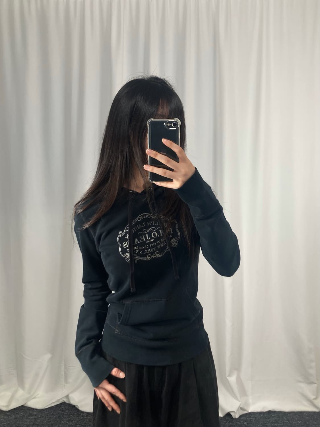 폴로 블랙 후드 상품이미지2