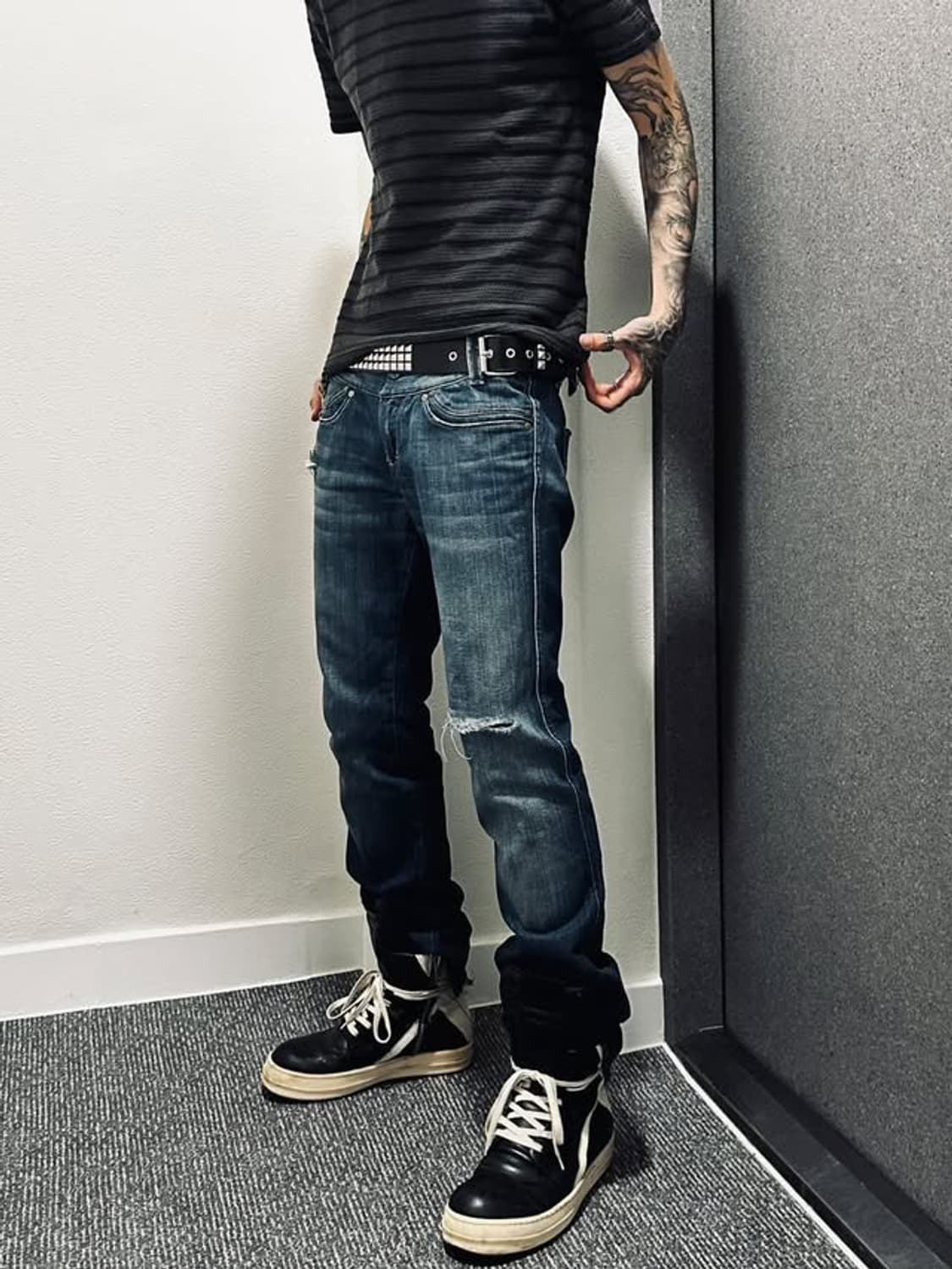 [Rick Owens] geobasket black milk 상품이미지4