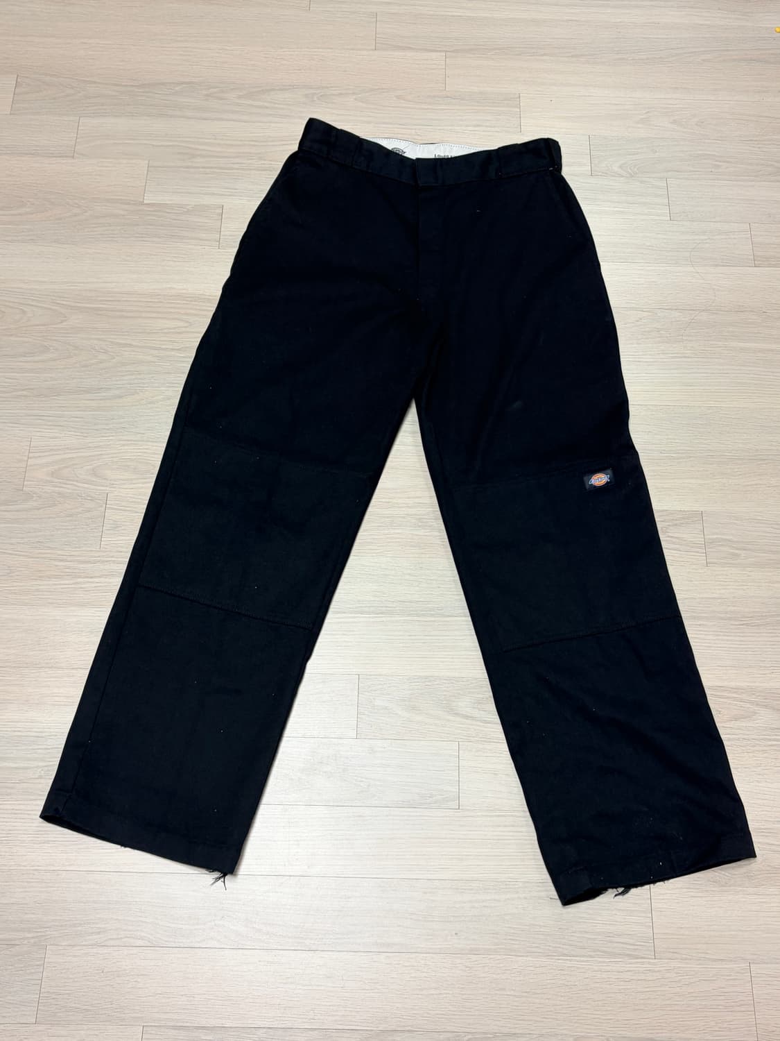 디키즈 더블니 85283 루즈핏 워크팬츠 블랙 상품이미지1