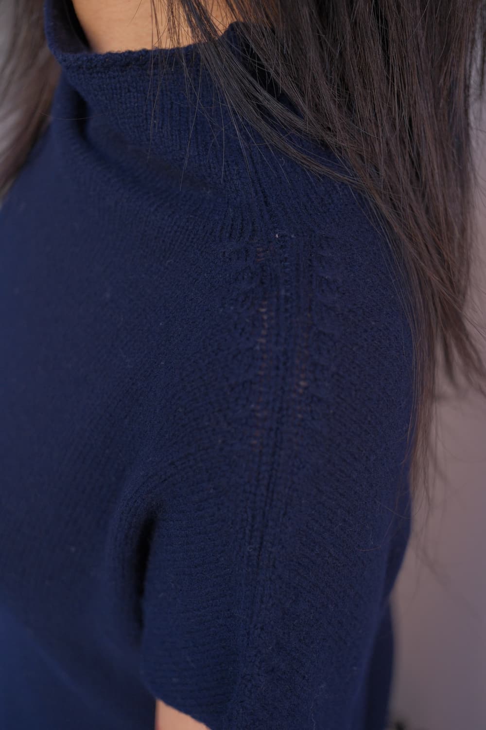 Flare high neck knit top 상품이미지5