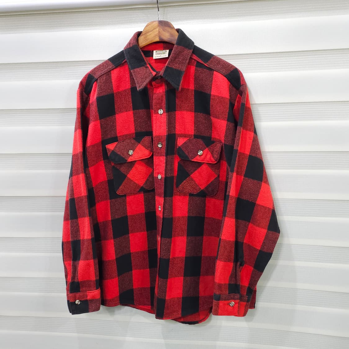미국빈티지 90s FIVE BROTHER 체크셔츠- L 상품이미지1
