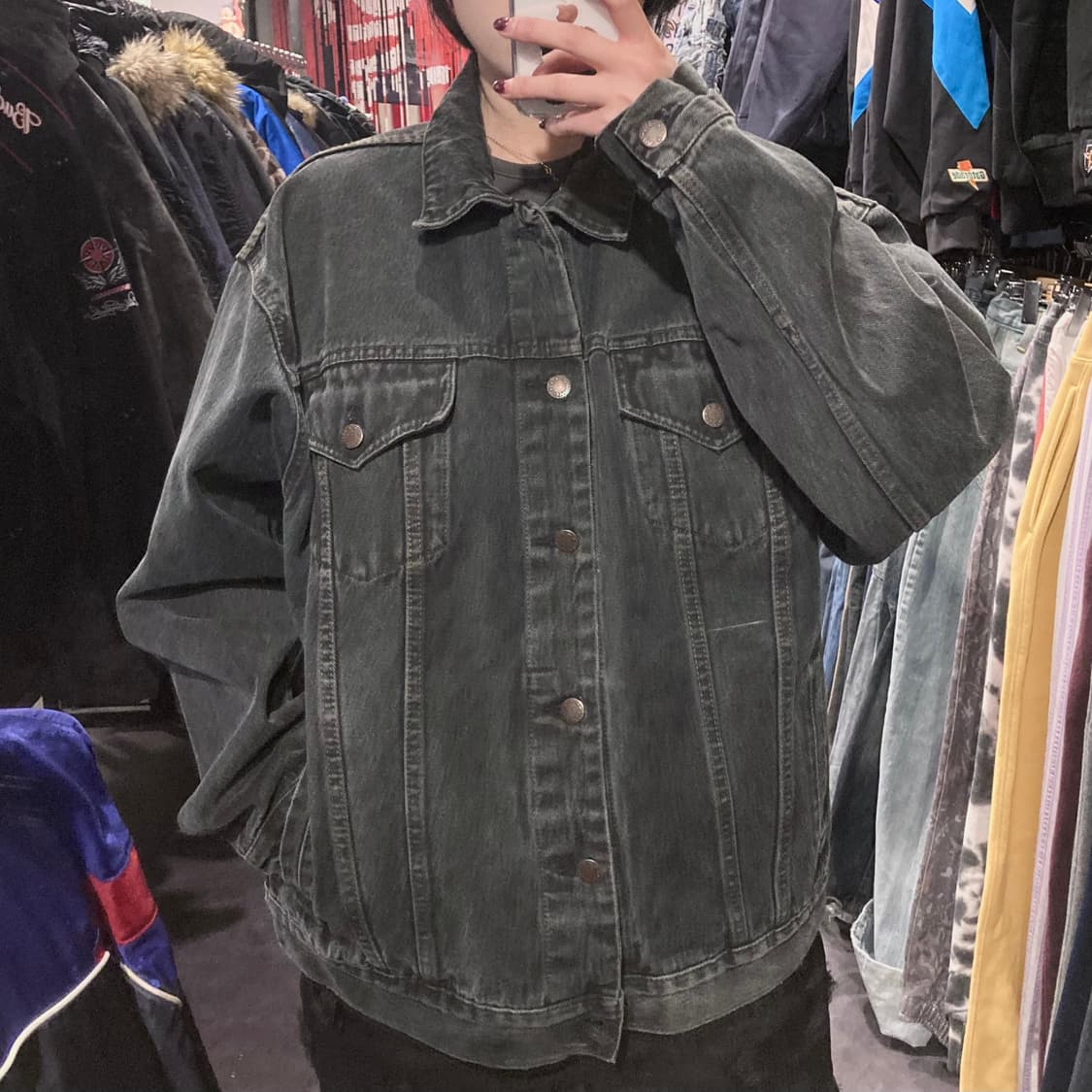 [IM] vtg 흑청 데님 자켓 상품이미지3