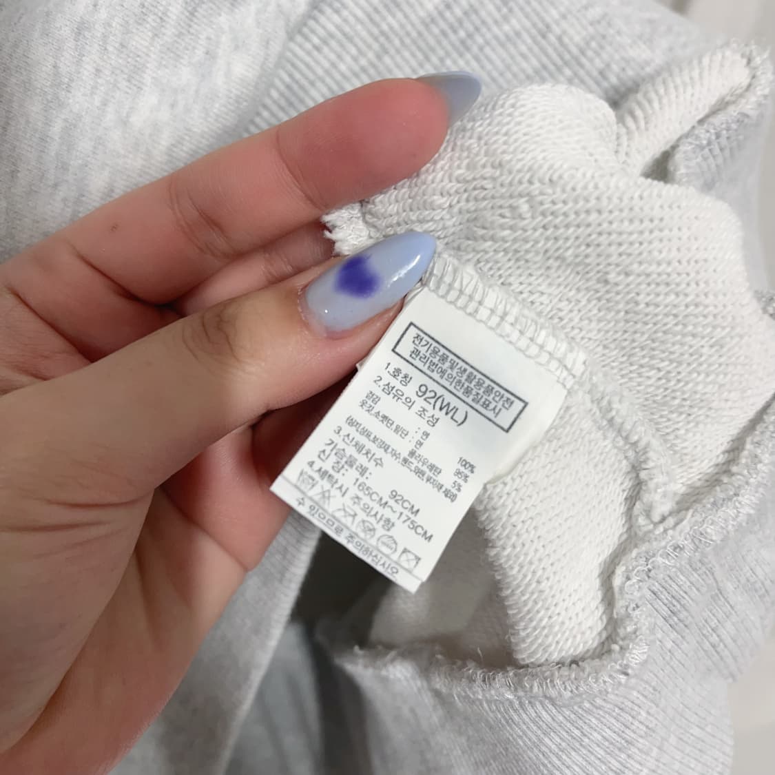 [정품] 노스페이스 그레이 투로고 크롭 반집업 [ WL/92 ] 상품이미지8