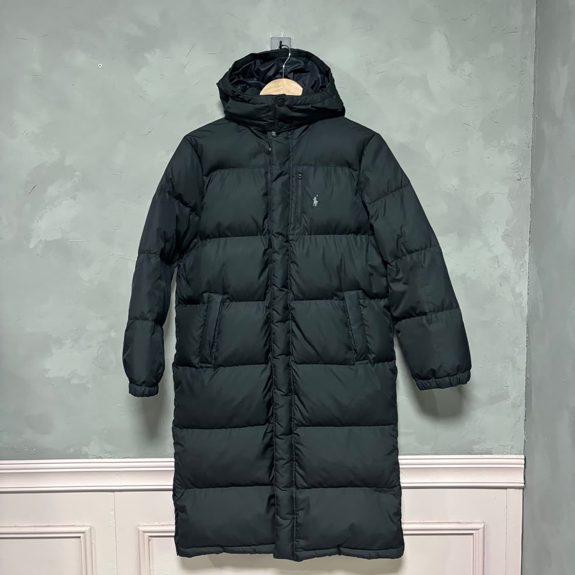 폴로 랄프로렌  덕다운 롱패딩 블랙  상품이미지1