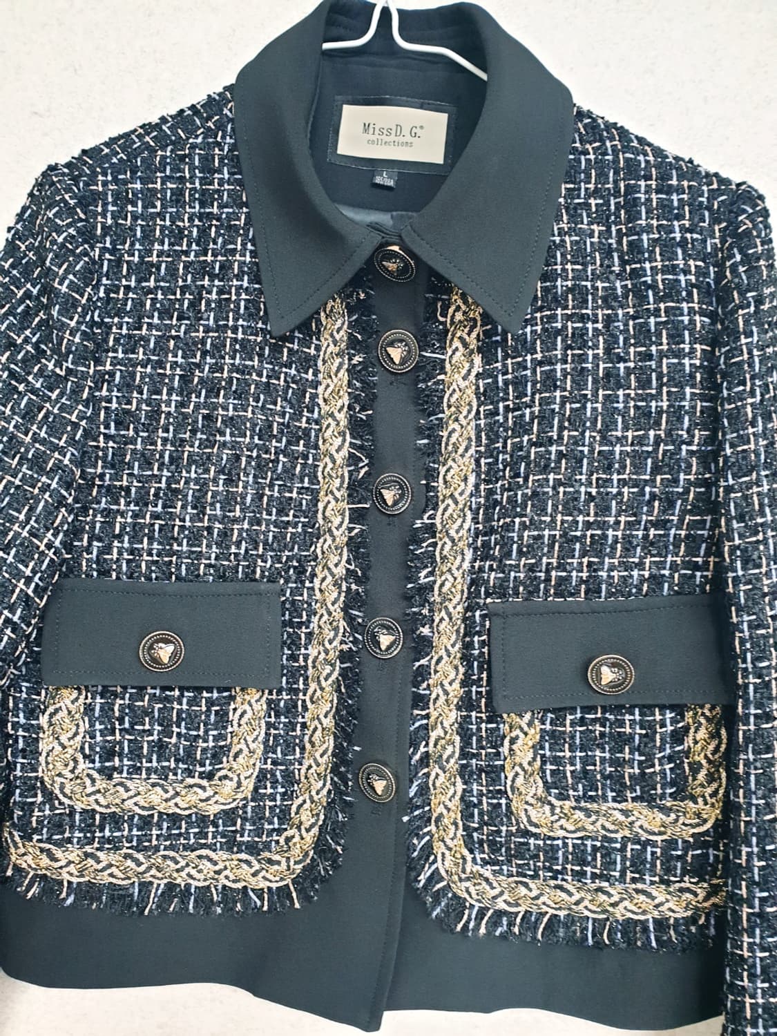 트위트 자켓 블랙 새상품 상품이미지2