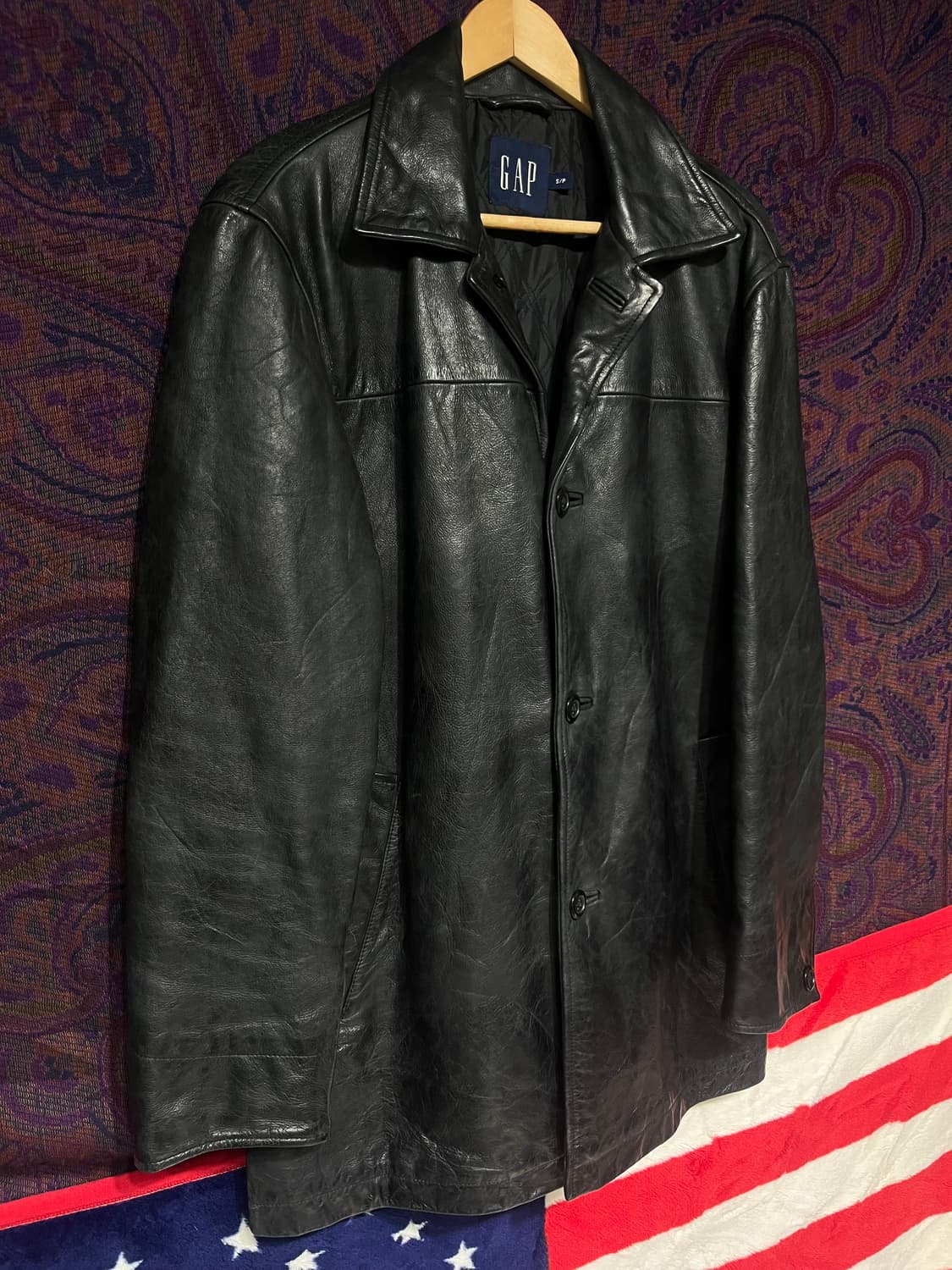 올드 갭 가죽 카코트 상품이미지3