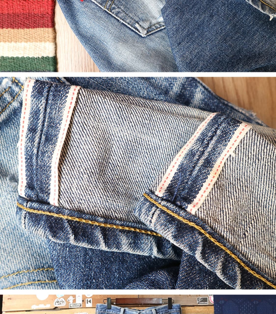 
일본판 90S LEVIS LVC 리바이스 702XX 빅 E 셀비지 데님 상품이미지10