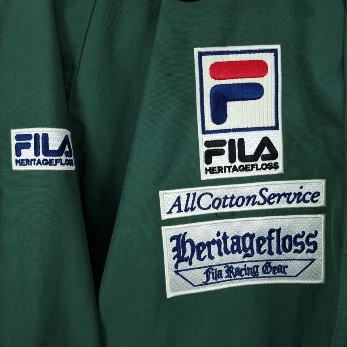 [휠라 X 헤리티지플로스] (새상품) 오버핏 바람막이 자켓 M19701 상품이미지7