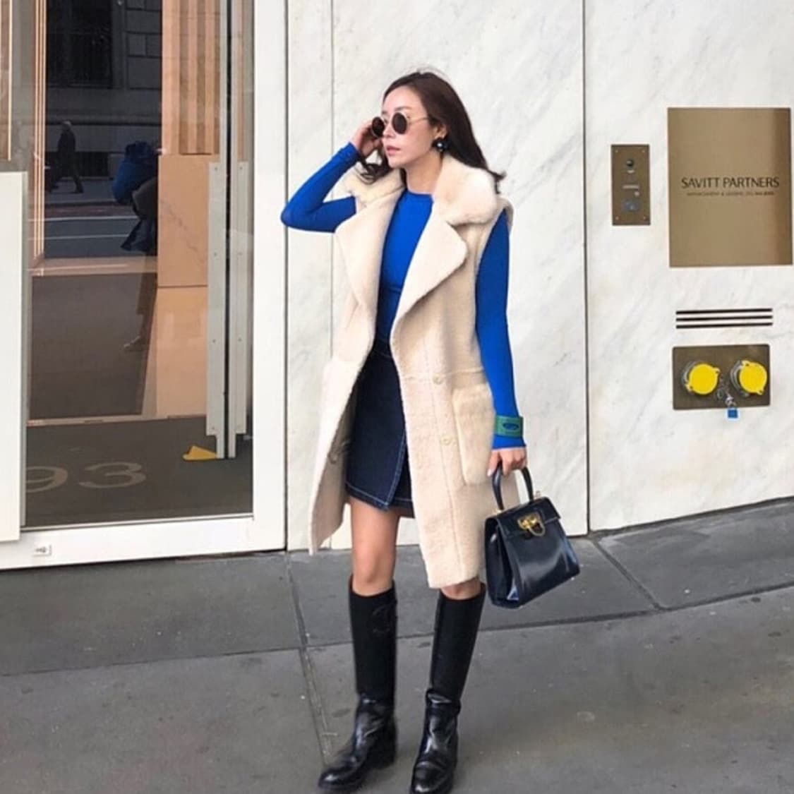 아브컬렉션(AVV COLLECTION) 에코퍼 베스트 무스탕 새상품  상품이미지1