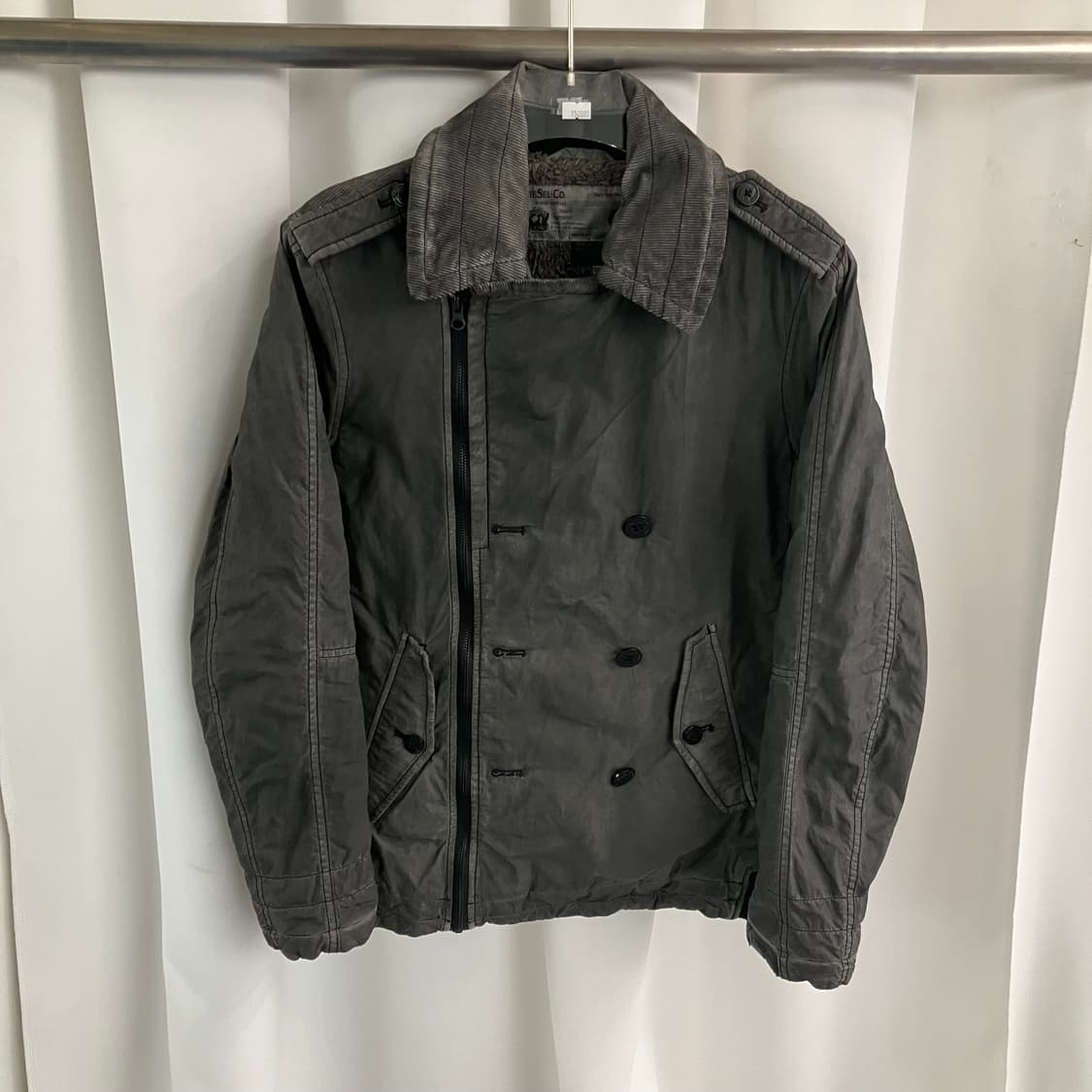 Diesel 디젤 빈티지 가공 라이더 블루종 자켓 S 상품이미지1