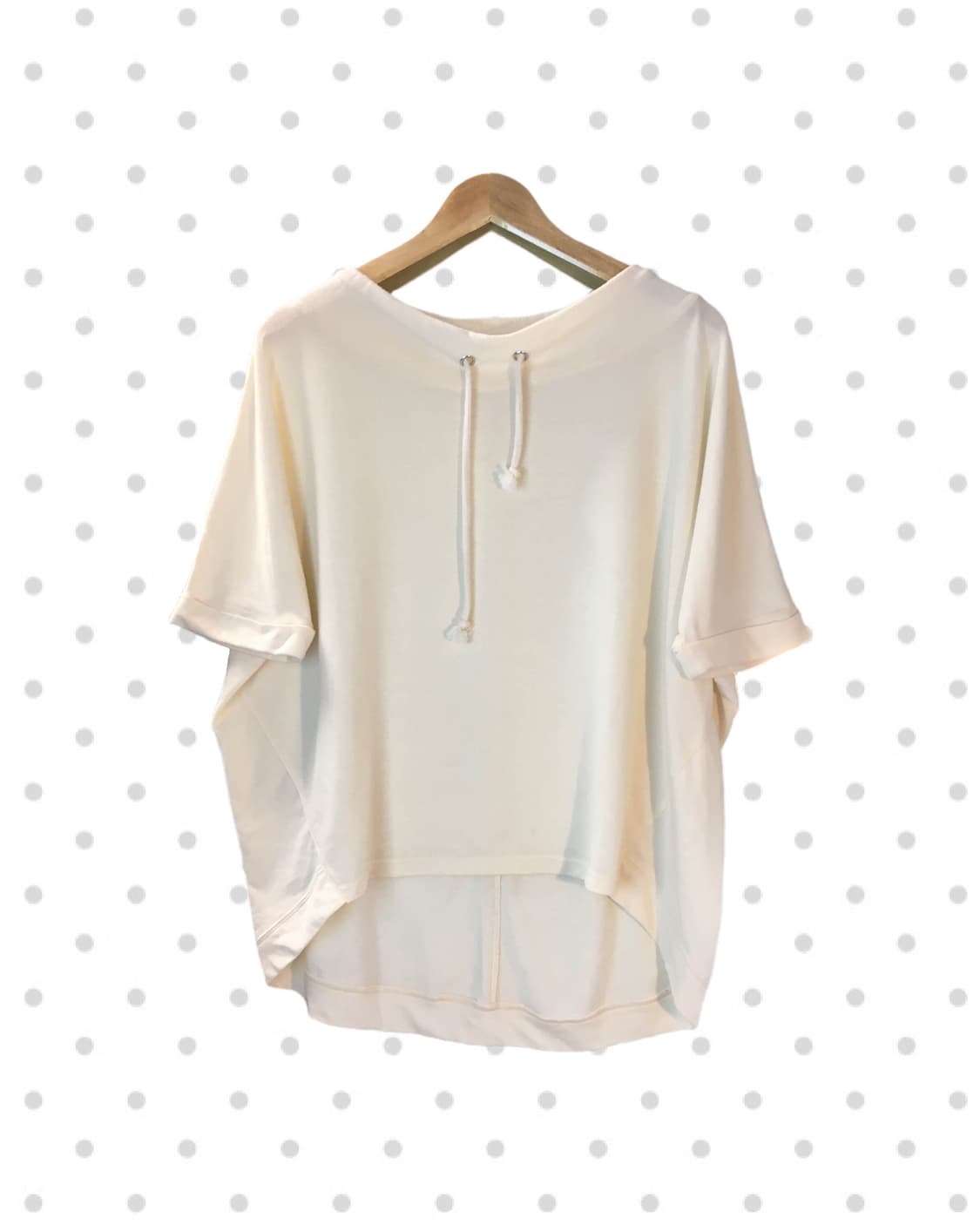 vintage off-shoulder drawstring ivory 상품이미지4