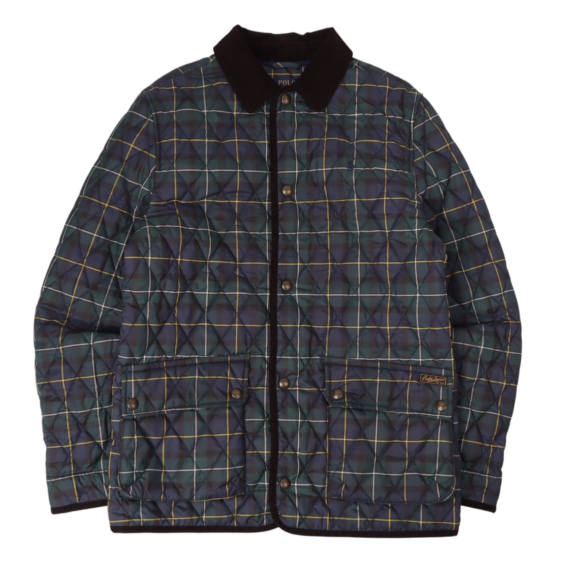 폴로 랄프로렌 플레이드 체크 카코트 퀄팅 자켓 상품이미지1