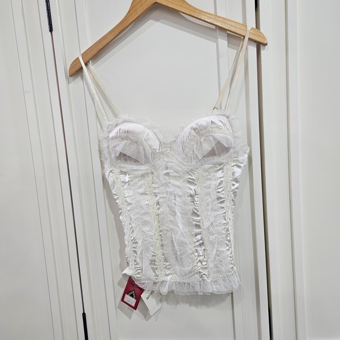 화이트 레이스 코르셋 나시 상품이미지1