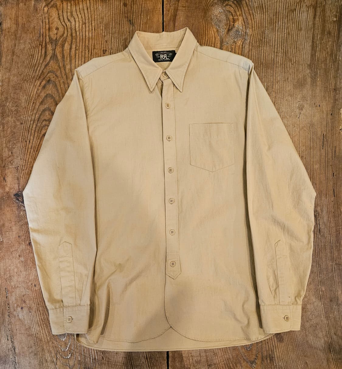 더블알엘 워싱 코튼 셔츠 상품이미지1