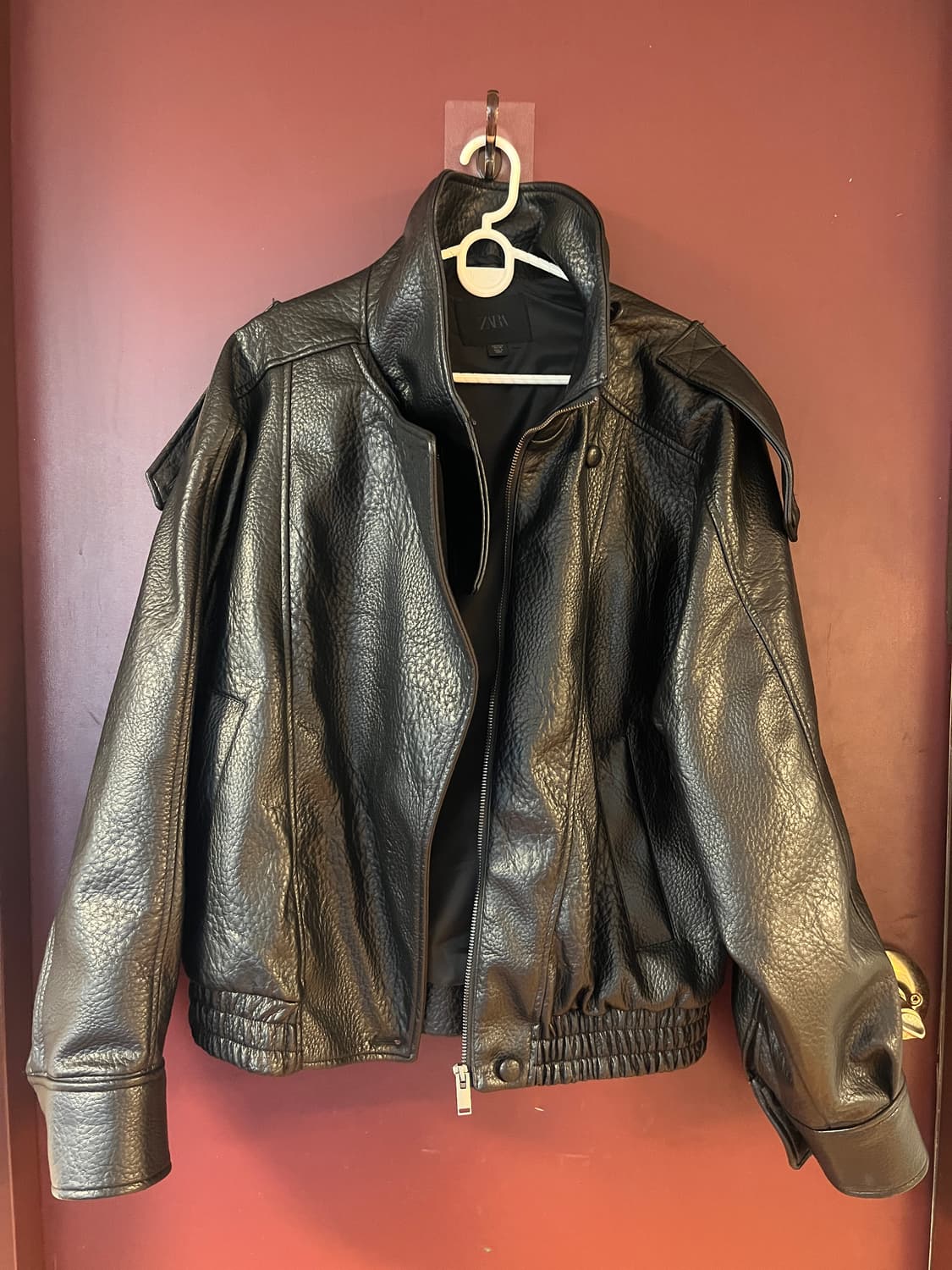 자라 페이크레더 가죽자켓 S사이즈 상품이미지1