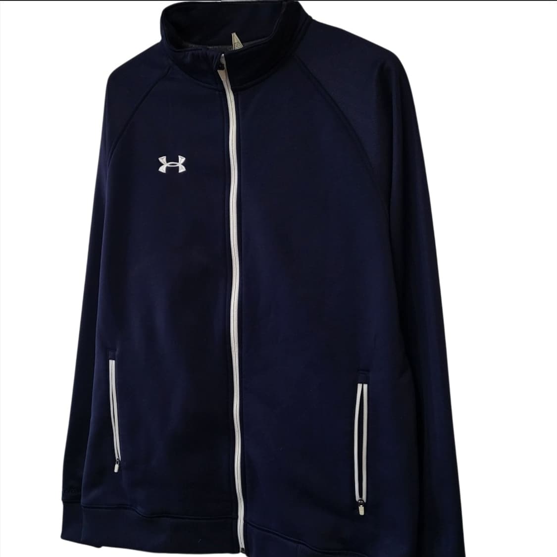 언더아머 네이비 져지 100-105 트랙탑 상품이미지3