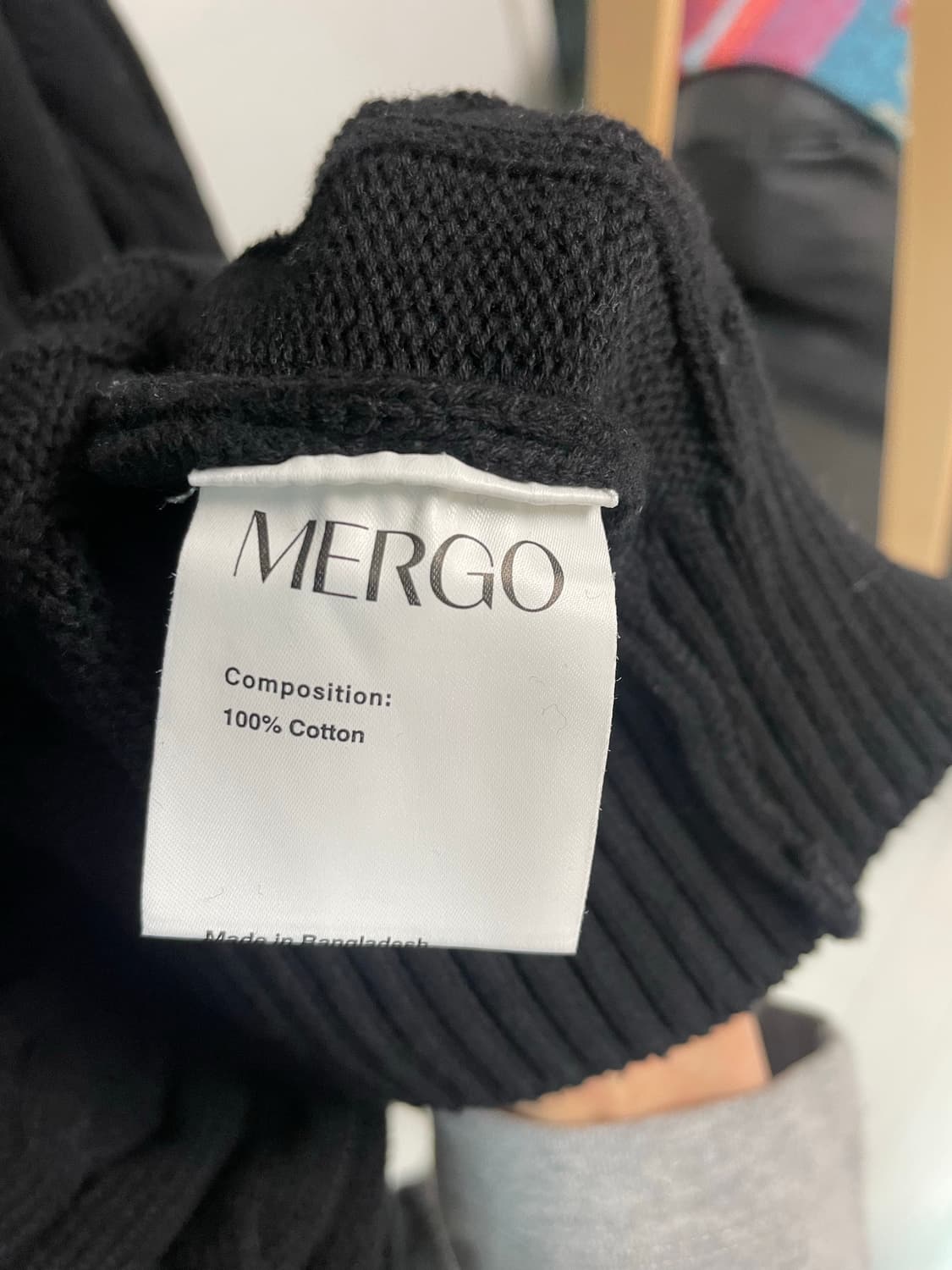 MERGO 케이블 니트 (블랙) 상품이미지6