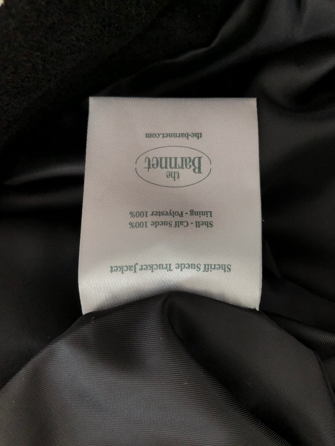 더바넷 카프 스웨이드 블랙 자켓 상품이미지3