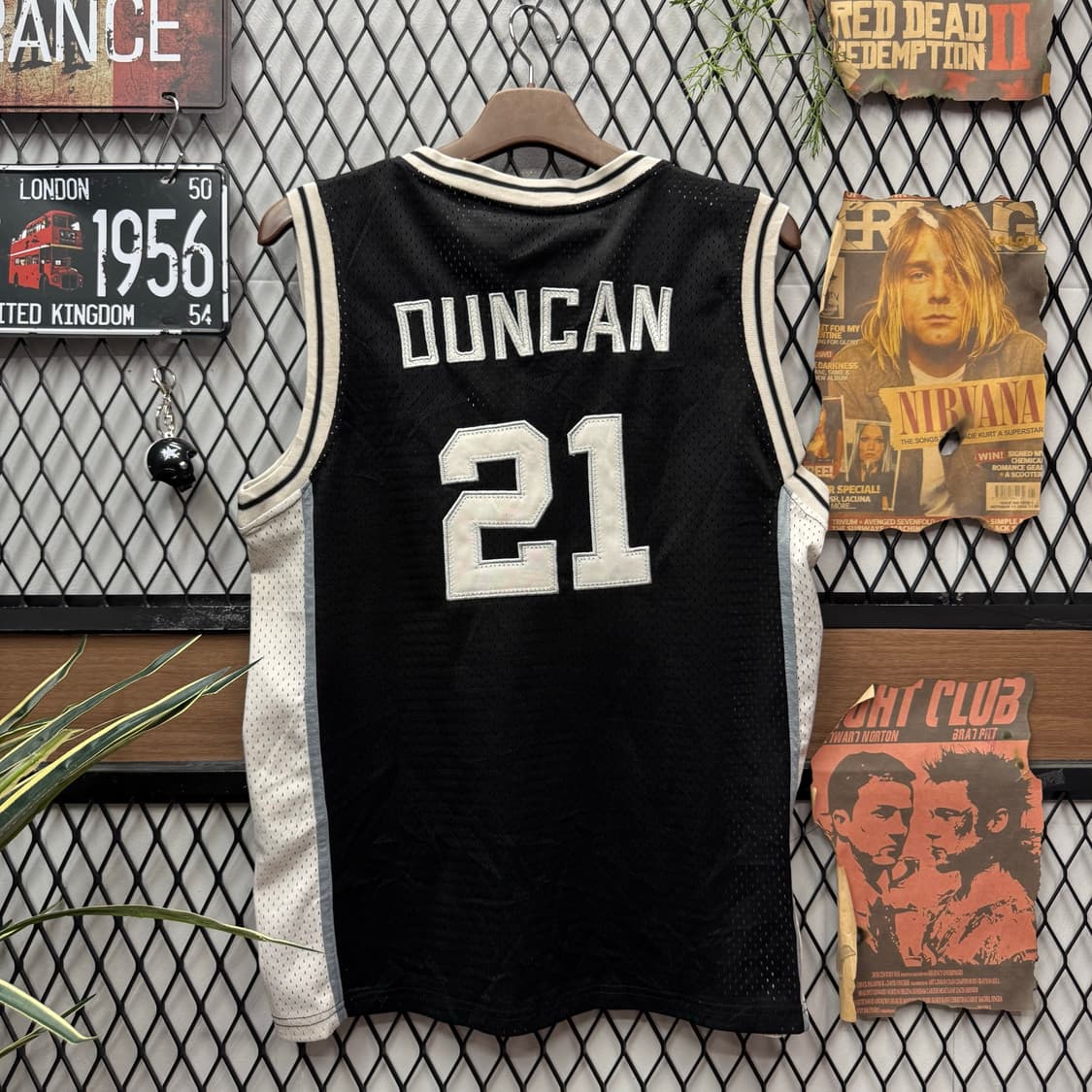 00s 아디다스 X NBA 샌안토니오 스퍼스 팀 저지 블랙 상품이미지2